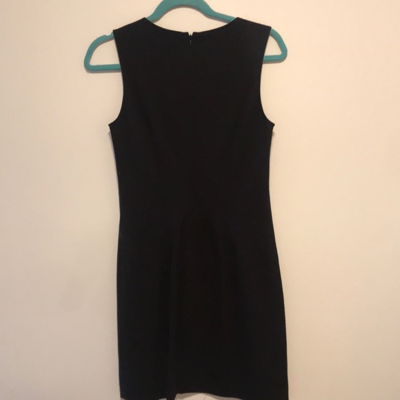 Theory leather side zipper dress sz 6 black - Picture 4 of 6